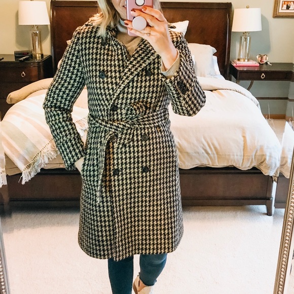 j crew houndstooth coat